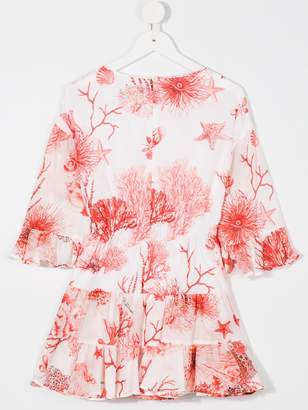 Roberto Cavalli coral print dress