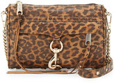 Thumbnail for your product : Rebecca Minkoff Mini MAC Cheetah-Print Faux-Leather Crossbody Bag, Tan