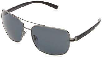 Bulgari Men's 5038 0BV5038 195/81 Rectangular Polarized Sunglasses
