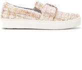 Thumbnail for your product : Karl Lagerfeld Paris tweed slip-on sneakers