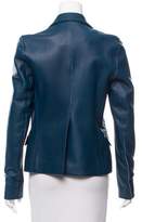 Thumbnail for your product : Reed Krakoff Notch-Lapel Leather Blazer
