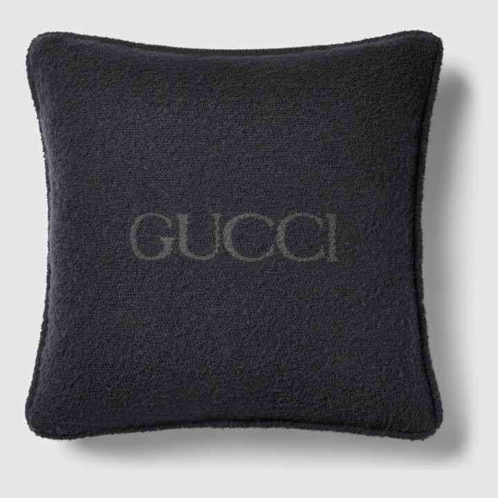 Gucci wool bouclé cushion