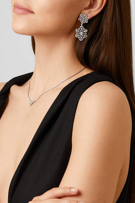Buccellati 18-karat White Gold Diamond Earring And Necklace Set