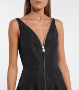 Thumbnail for your product : Alexander McQueen Technical zip-through midi dress