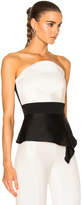 Thumbnail for your product : Roland Mouret Penn Double Faced Satin & Stretch Viscose Top