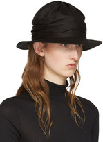 Thumbnail for your product : Y's Ys Black Twist Drape Hat