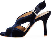 Thumbnail for your product : MICHAEL Michael Kors Becky Velvet Cutout Sandal, Navy