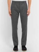 Thumbnail for your product : Loro Piana Slim-Fit Melange Wool And Cashmere-Blend Drawstring Trousers