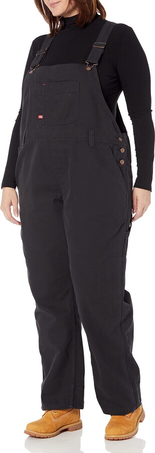 Dickies Women's Work Tool - Pants Temp-iq Bi-Stretch Roll-up Performance Pant, Graphite, 36