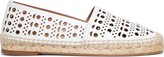 Thumbnail for your product : Alaia Woman White Perforated Leather Espadrilles