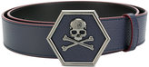 Thumbnail for your product : Philipp Plein skull logo plaque belt