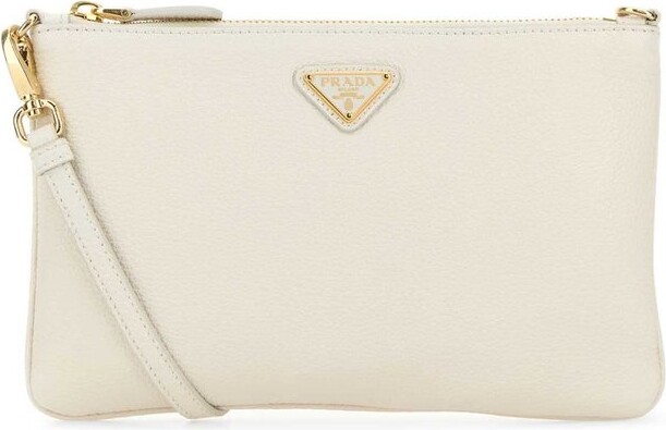 Prada Triangle-Logo Zipped Crossbody Bag