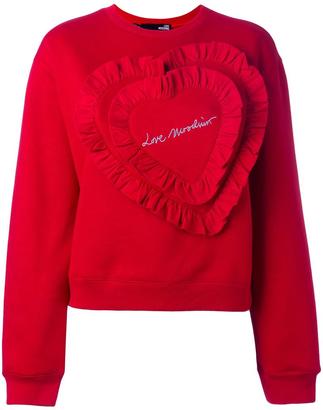 Love Moschino 'heart' patch sweatshirt