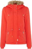 Thumbnail for your product : Vero Moda parka coat with faux fur hood