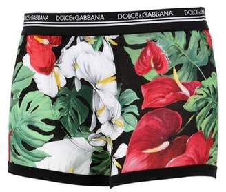 Dolce & Gabbana LOGO BAND PRINTED COTTON BOXER BRIEFS