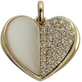 Thumbnail for your product : Ri Noor Ri Memento Half Half Diamond Heart with pages Charm Pendant