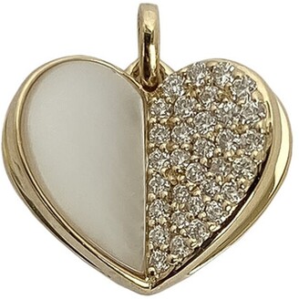 Ri Noor Ri Memento Half Half Diamond Heart with pages Charm Pendant