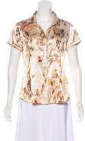 Thumbnail for your product : BCBGMAXAZRIA Printed Button-Up Top