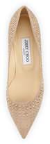 Thumbnail for your product : Jimmy Choo Aza Studded Suede Pump, Neutral