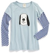 Thumbnail for your product : Tucker + Tate Graphic Layered Sleeve Tee (Toddler Girls, Little Girls & Big Girls)