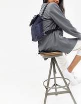 Thumbnail for your product : ASOS Design DESIGN suede mini foldover backpack