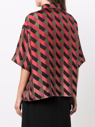 Ferragamo Geometric-Print Shirt