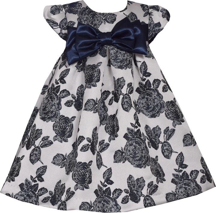 Bonnie Baby Baby Girls Trapeze Oversized Bow Party Dress