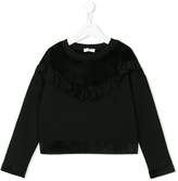 Thumbnail for your product : MonnaLisa ruffle trimmed sweatshirt