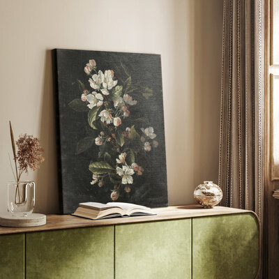 Lark Manor Vintage Floral Print LXXVI -Gallery Wrapped Cavas