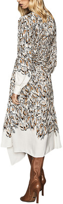 Reiss Mia Abstract Feather Dress