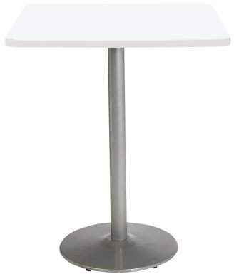 KFI Studios Mode 2.5' Square Bistro Table, Designer White, Black Base