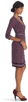 Thumbnail for your product : White House Black Market 3/4 Sleeve Printed Wrap Dress