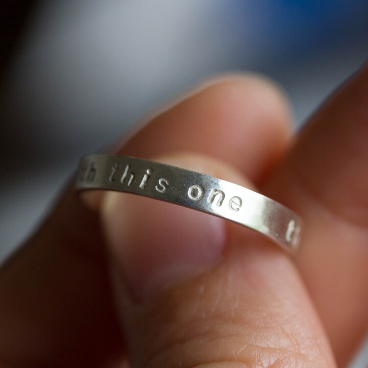 Etsy Silver Band Ring, Personalized Inside Or Outside, 2mm, 3mm 4mm Wide