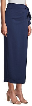 Donna Karan Wrap Mid-Length Skirt