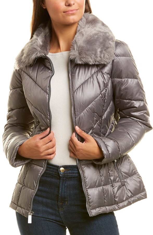 kenneth cole fur jacket