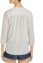 Thumbnail for your product : NYDJ Mix Print Peasant Top - 100% Exclusive