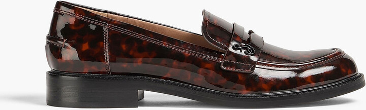 Colin tortoiseshell glossed loafers