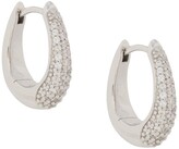 Thumbnail for your product : Tom Wood Liz pavé hoop earrings