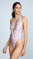 Thumbnail for your product : MinkPink Summer Meadow Tie Front One Piece