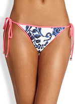 Thumbnail for your product : Milly Biarritz Delft-Print String Bikini Bottom