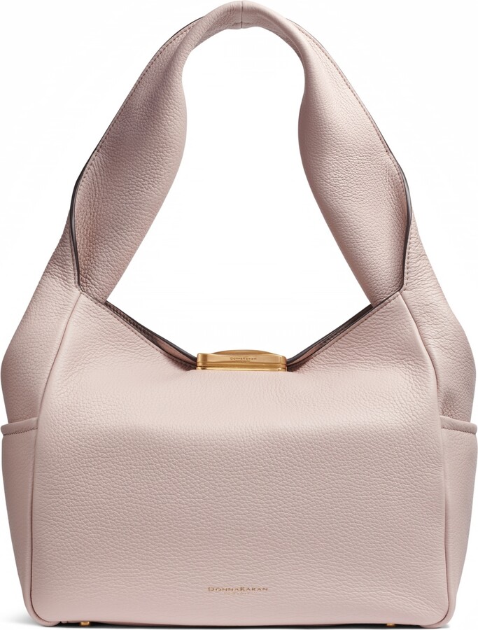 Donna Karan Amagansett Soft-Rolled Leather Shoulder with Sculpted Magnet Closure