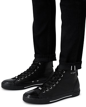 white leather high tops mens