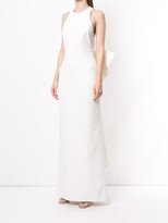 Thumbnail for your product : Rebecca Vallance Amore fitted bow gown