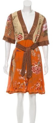Gucci Spring Embellished Silk Dress w/ Tags