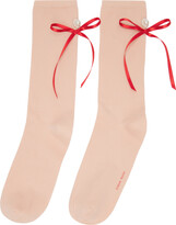 Thumbnail for your product : Simone Rocha Pink Bow Socks