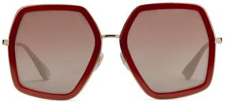 Gucci Oversize square-frame sunglasses