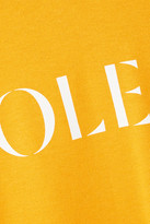 Thumbnail for your product : PARADISED Net Sustain Printed Cotton-blend Jersey Sweatshirt - Saffron