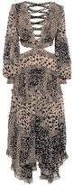 Thumbnail for your product : Zimmermann Allia leopard-print cut-out dress