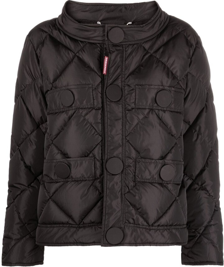 DSQUARED2 LogoPatch Quilted Jacket ShopStyle Down & Puffer Coats