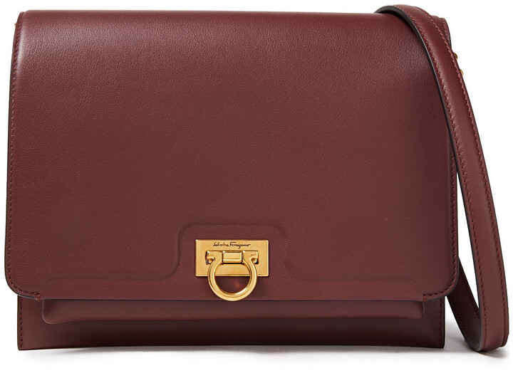 Ferragamo Trifolio Leather Shoulder Bag ShopStyle